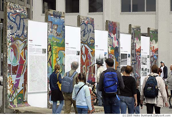 Berlin Wall sections at Potsdam Square Berlin 2005